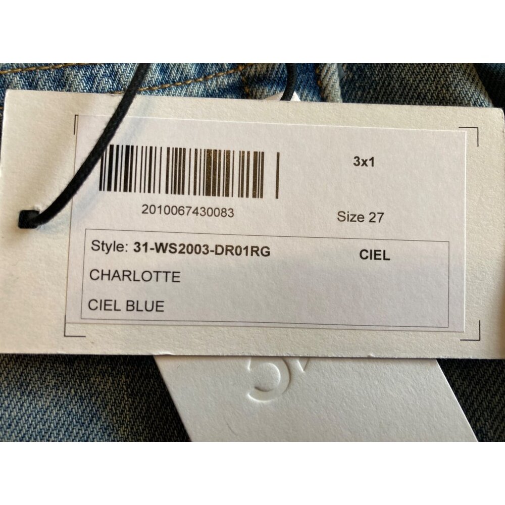 3x1 Denim Maxi Skirt Blue Size 27 Made in Italy New With Tag - Picture 6 of 6
